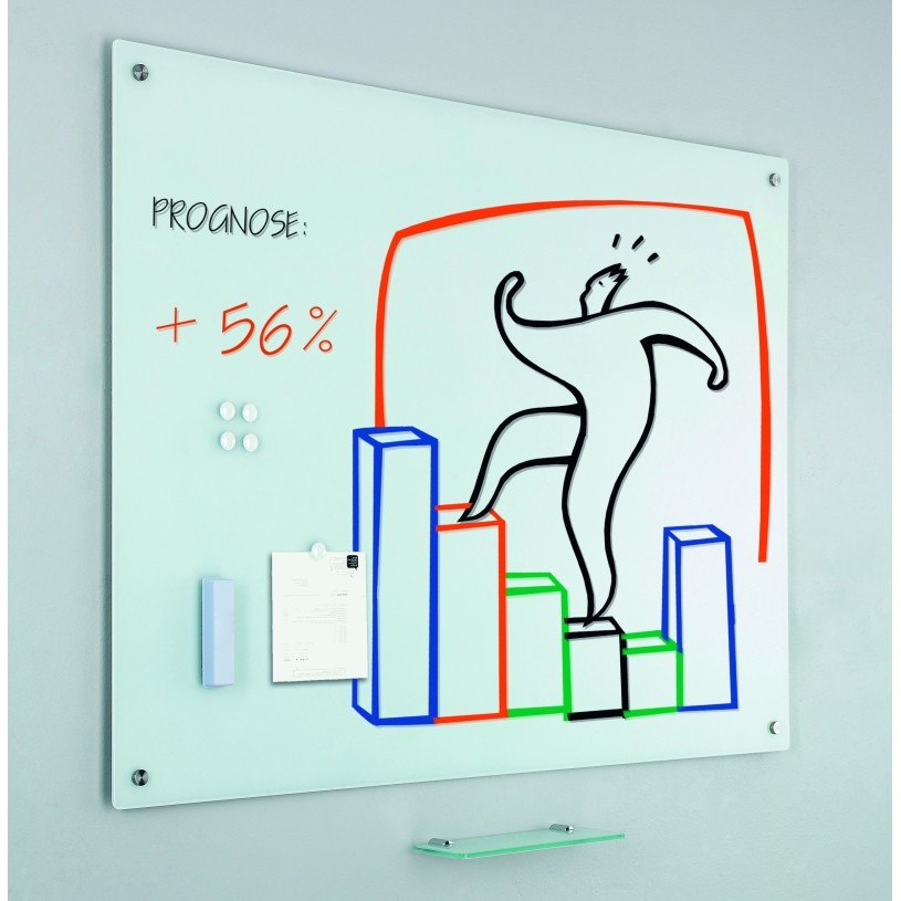 Oferte la Tabla alba magnetica din sticla,  60 x  90 cm, SMIT