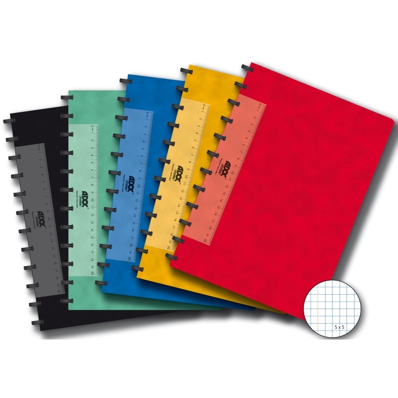 Oferte la Caiet A4, 72 file - 90g/mp, coperta carton color embosat, AURORA Adoc - matematica