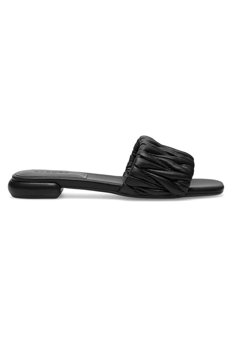 Oferte la Slapi dama - 74602 -  Piele naturala - Negru