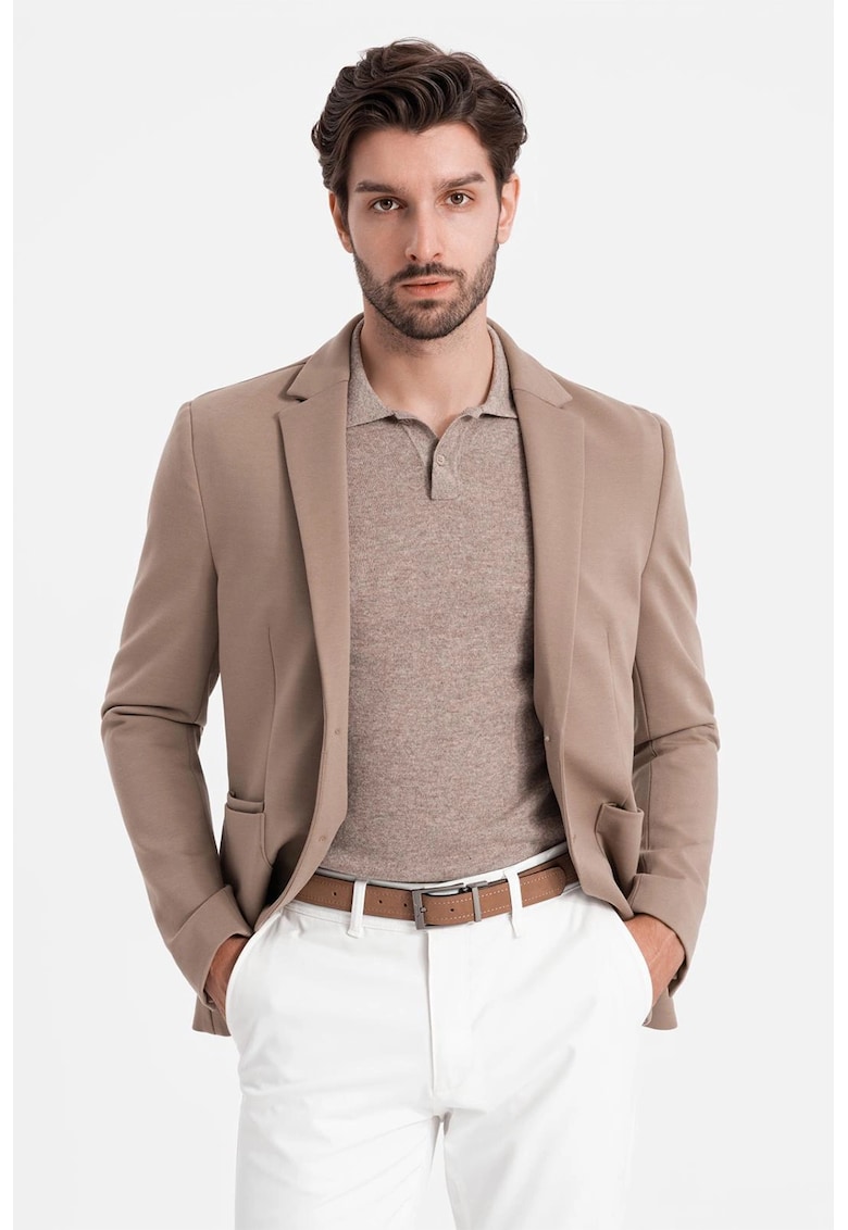 Oferte la Sacou cu buzunare aplicate - Maro nisip