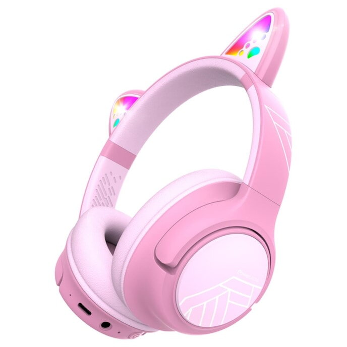 Oferte la Casti Casti Pentru Copii Wireless Bobo Cat Ears Roz