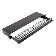 Oferte la Patch Panel N521.663BK Neechipat Modular Sliding Cat 5,6 Cupru 24 porturi Snap-in LANmark Negru