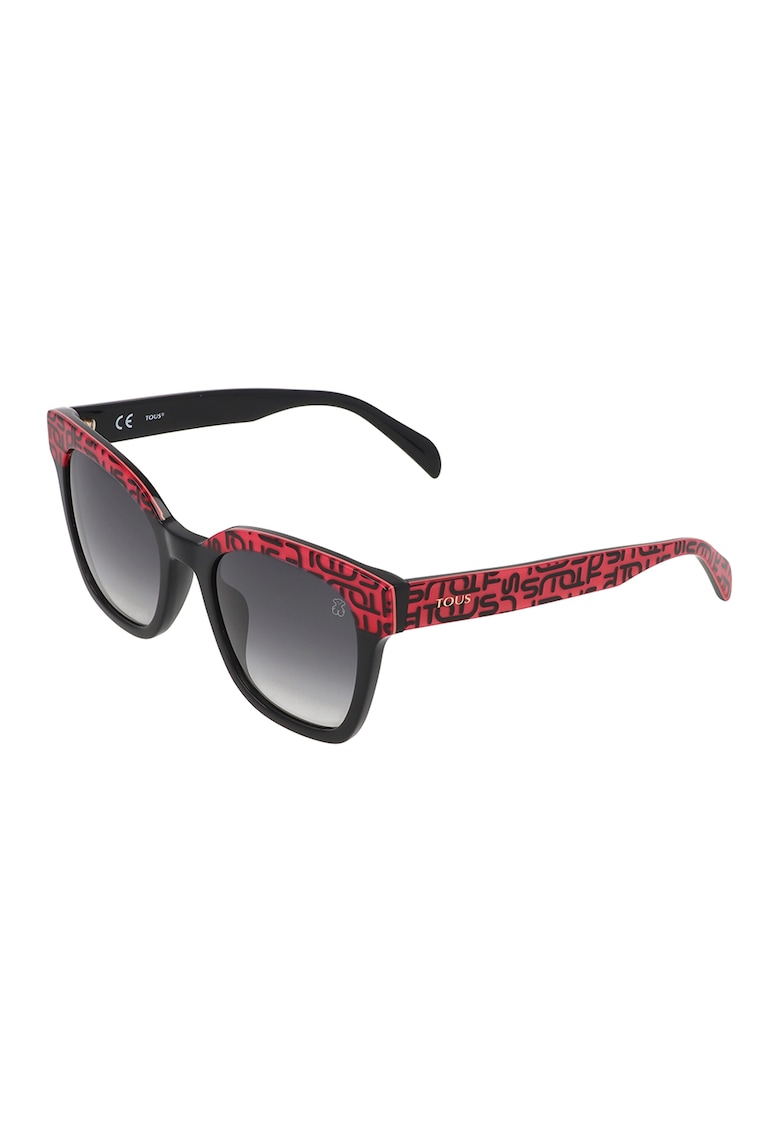 Oferte la Ochelari de soare cat-eye cu lentile in degrade - Rosu/Negru/Gri antracit
