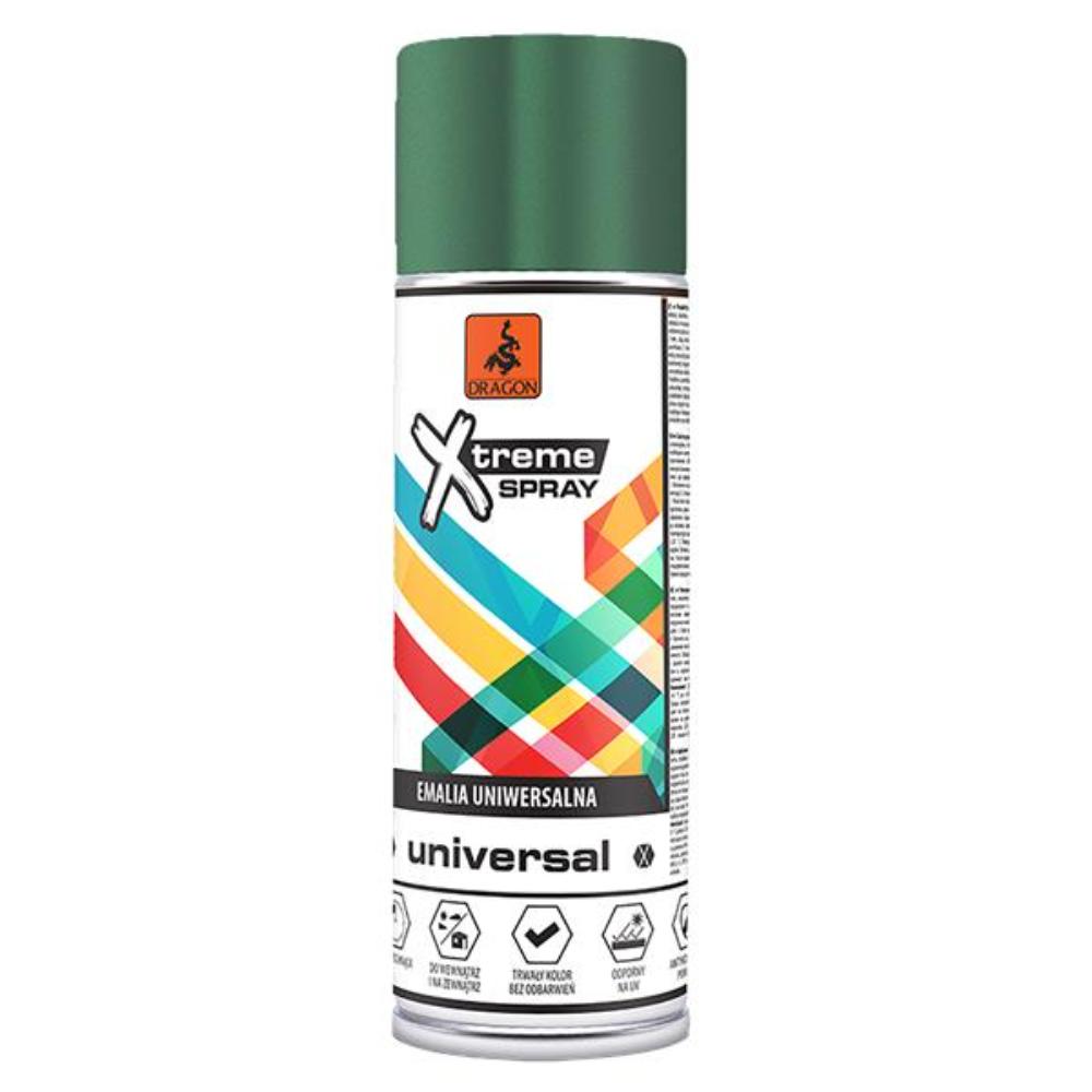 Oferte la Vopsea spray universala Dragon Xtreme, verde RAL 6005, lucios, interior/exterior, 400 ml
