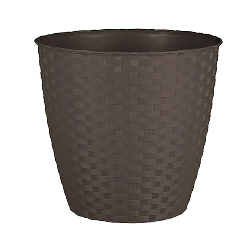 Oferte la Ghiveci ratan Stefanplast, plastic, moka, 6.3 L, diametru 24 cm, 22.5 cm