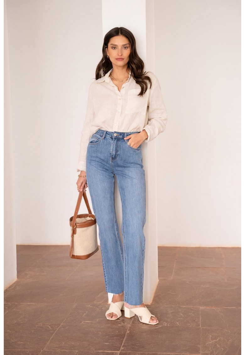 Oferte la Blugi dama Maddie Straight  albastru deschis JD404A-1 16708 - Albastru deschis
