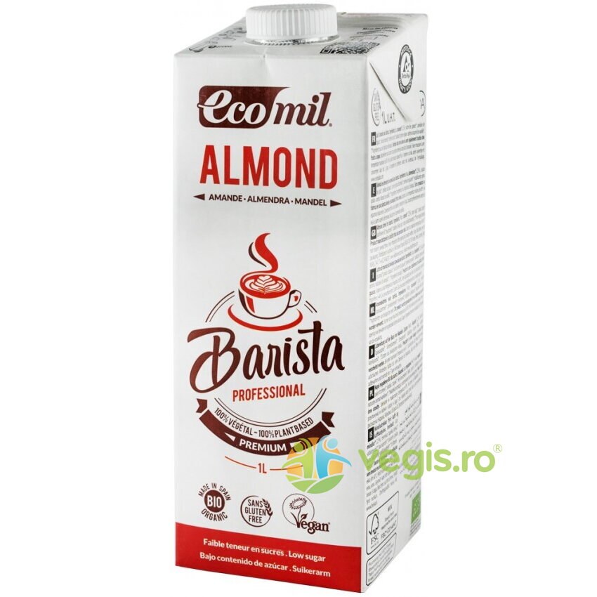 Oferte la Bautura Vegetala de Migdale pentru Cafea Barista fara Gluten Ecologic/Bio 1L