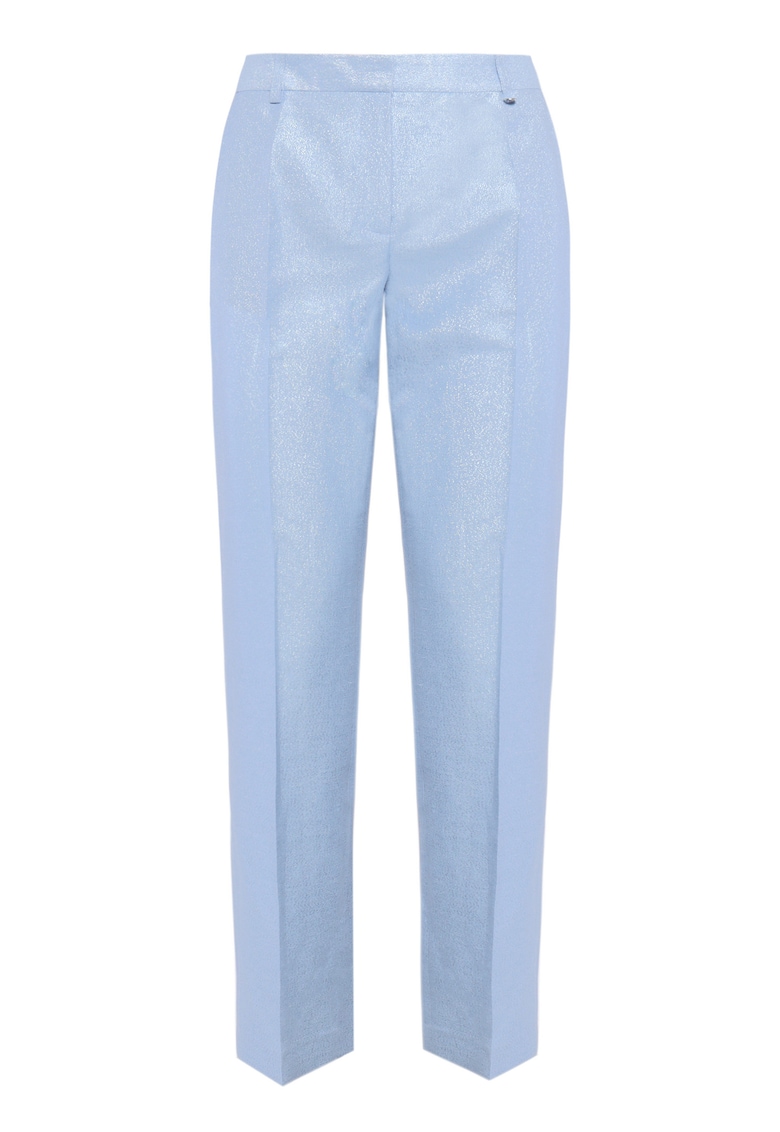 Oferte la Pantaloni conici din amestec de in