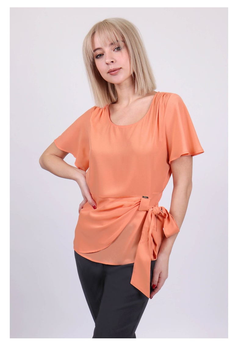 Oferte la Bluza cu panglici decorative in talie