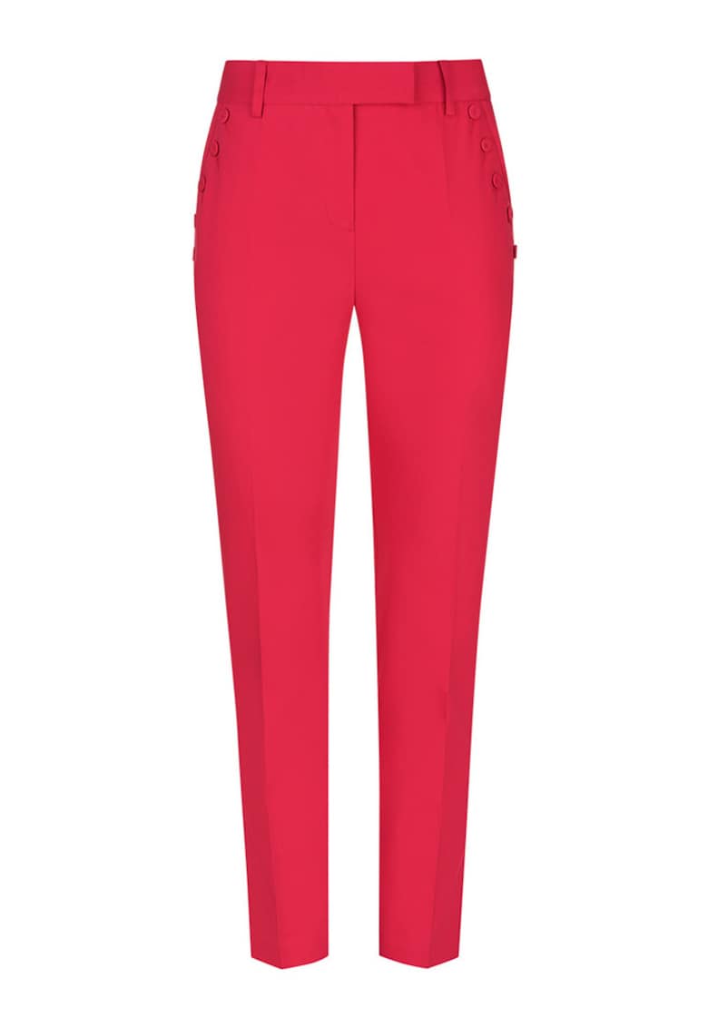 Oferte la Pantaloni cu talie inalta si nasturi decorativi