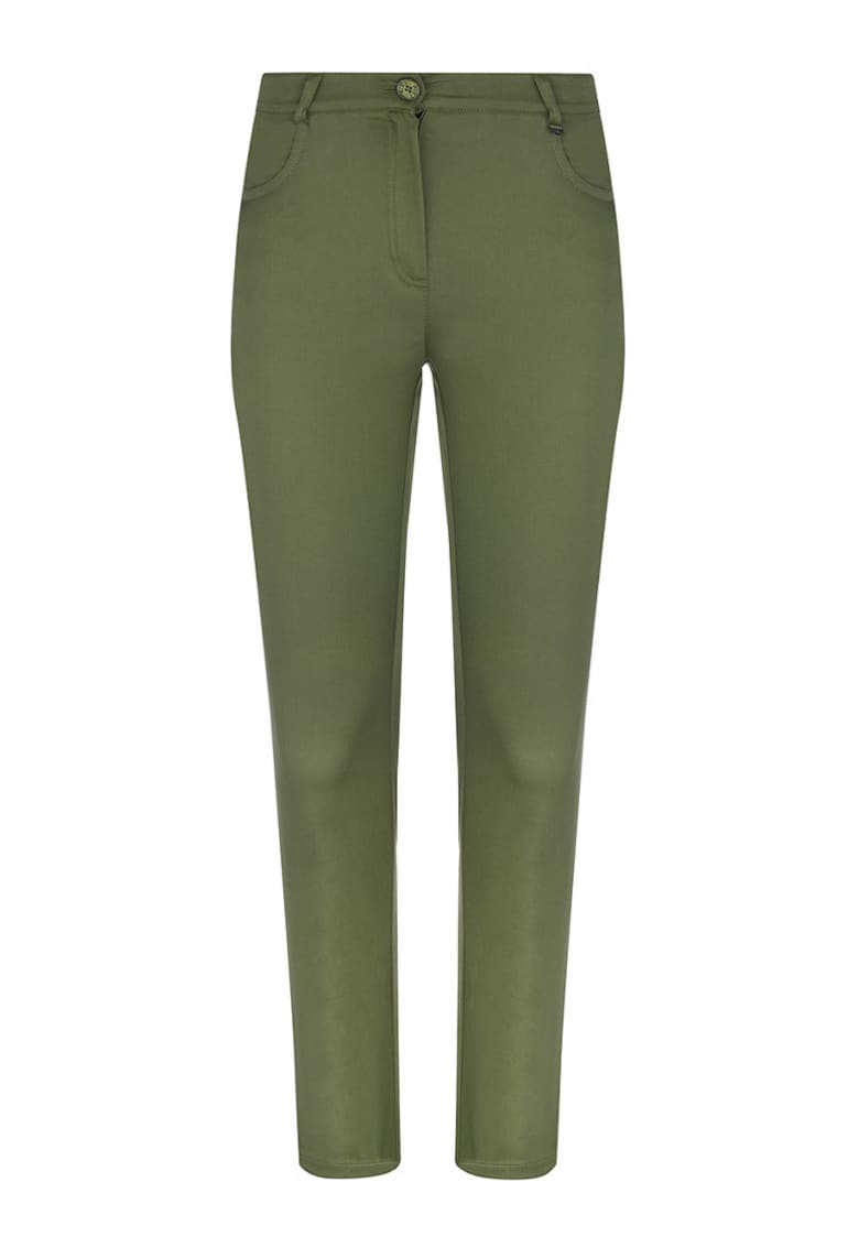 Oferte la Pantaloni din bumbac cu talie medie
