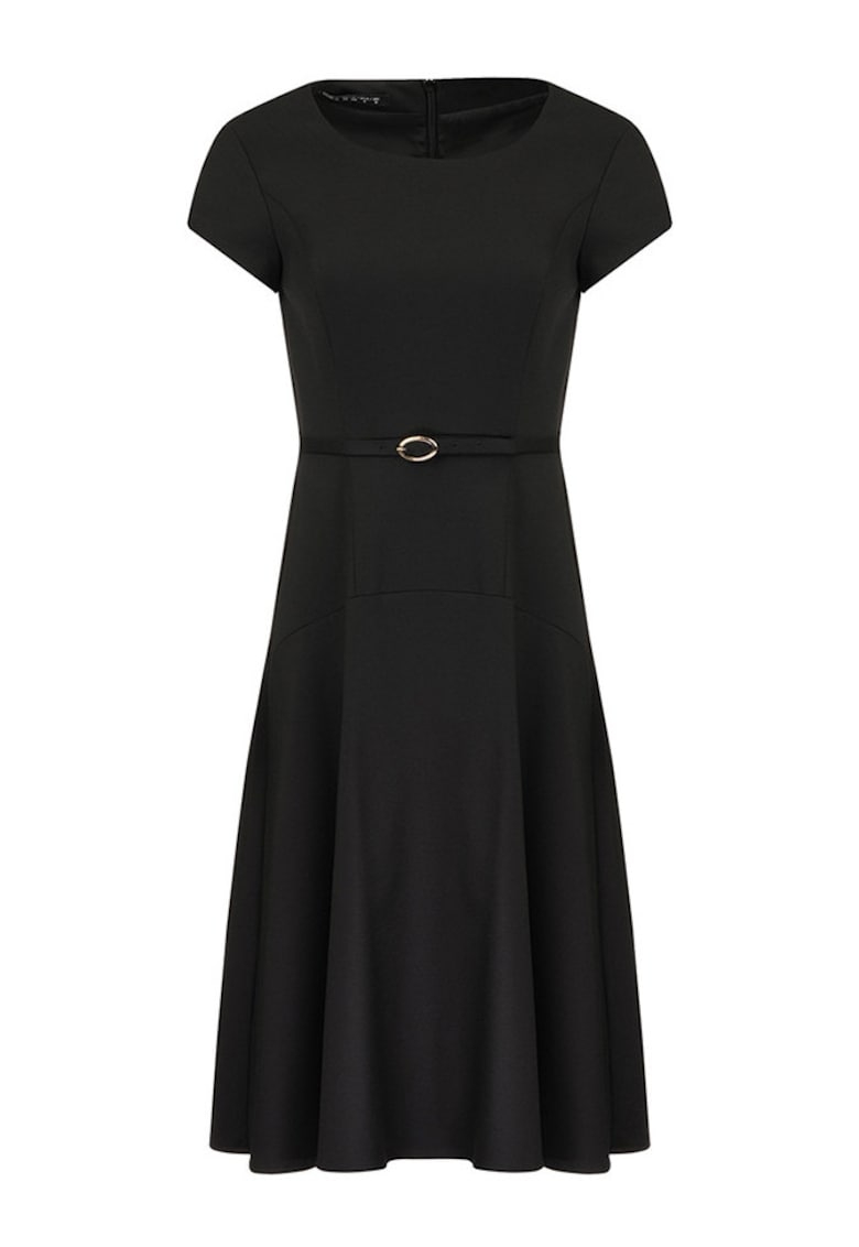 Oferte la Rochie midi evazata cu talie accentuata
