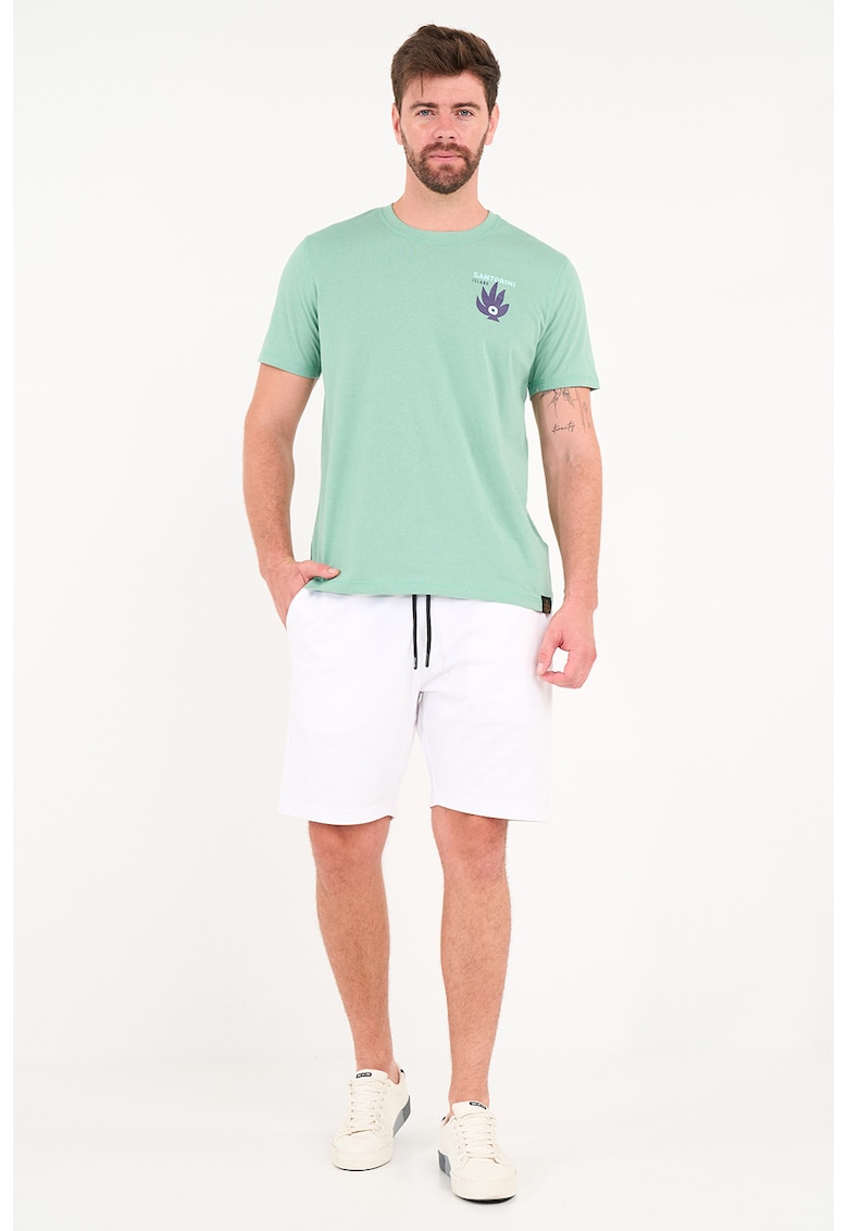 Oferte la Pantaloni scurti cu snur - Alb