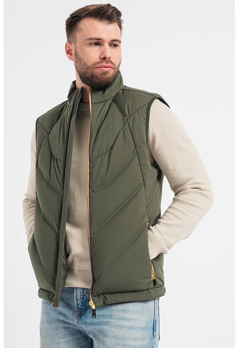 Oferte la Vesta usoara si matlasata cu fermoar - Verde