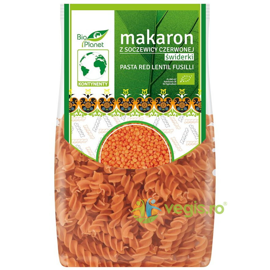 Oferte la Paste (Fusilli) din Linte Rosie Ecologice/Bio 250g