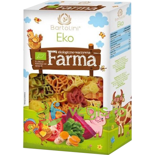 Oferte la Paste Animalute Colorate din Grau Dur Ecologice/Bio 250g