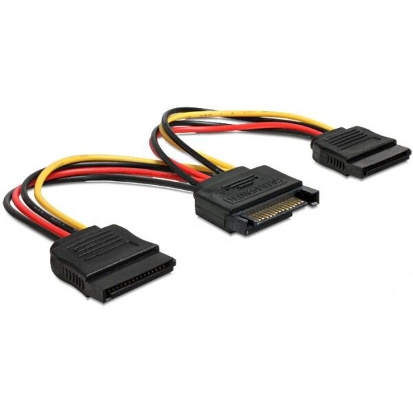 Oferte la Cablu alimentare SATA la 2 x SATA 15 cm, splitter sata, CA-SASA-10CU-0015