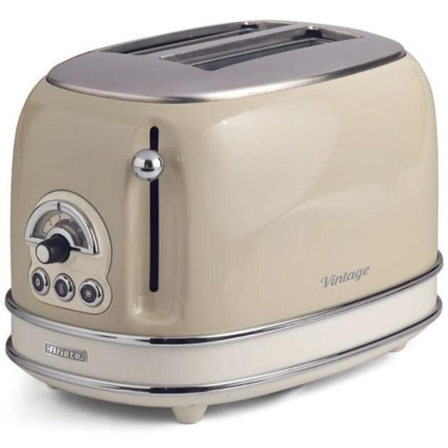 Oferte la Prajitor paine Ariete 155.BG Vintage 2 felii, bej
