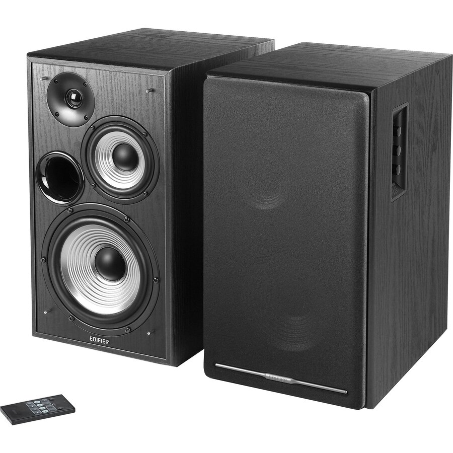 Oferte la BOXE EDIFIER 2.0, RMS: 136W (2 x 14W, 2 x 14W, 2 x 40W), bluetooth telecomanda wireless 4.1, volum, bass, treble, black,R2750DB