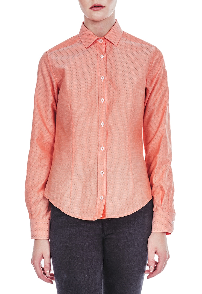 Oferte la Camasa slim fit - Roz somon