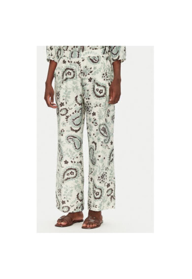 Oferte la Pantaloni dama  20615422 - Viscoza/Poliamida - Verde - Verde
