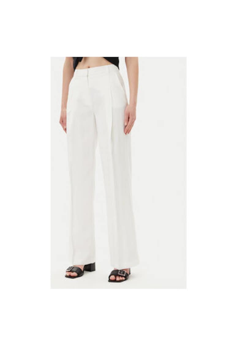 Oferte la Pantaloni dama  GPP25374PA - Viscoza/Poliester - Alb