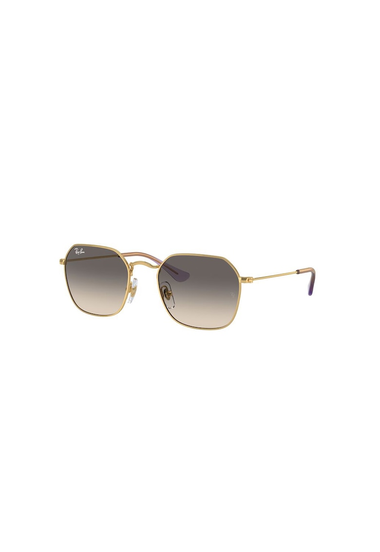 Oferte la Ochelari de soare patrati cu rama metalica - Auriu/Maro