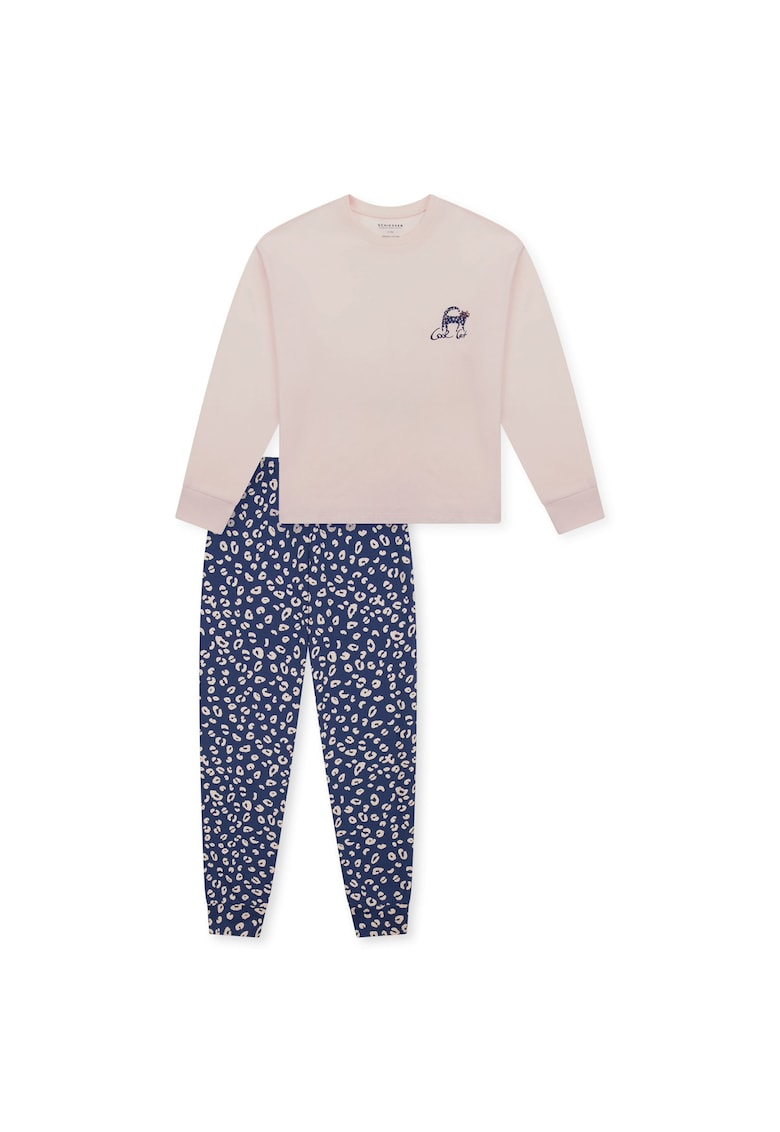 Oferte la Pantaloni de pijama lejeri cu animal print - Bej/Albastru