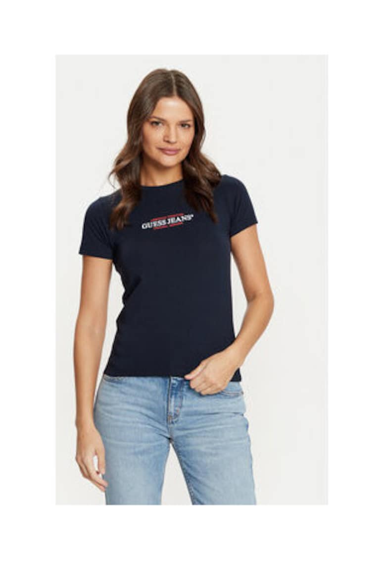 Oferte la Tricou de bumbac cu decolteu la baza gatului