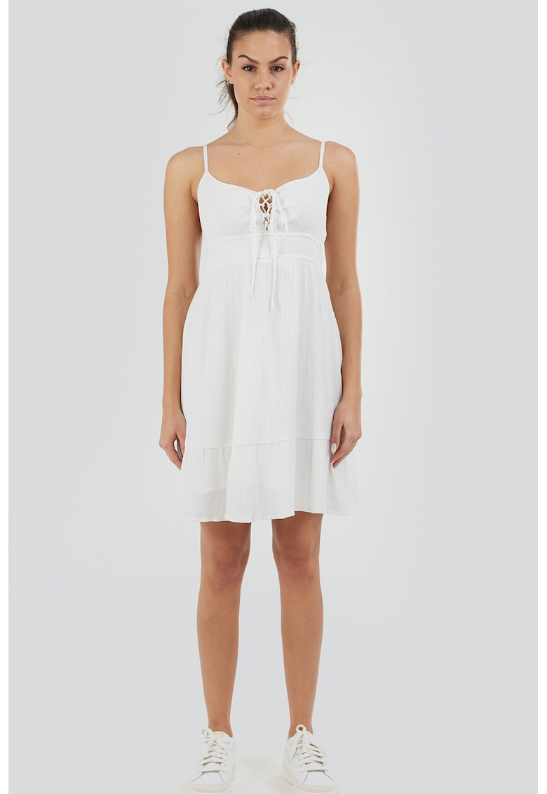 Oferte la Rochie evazata cu bretele ajustabile inguste Sarah - Alb