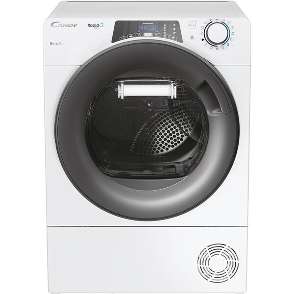 Oferte la Uscator De Rufe RapidO Pro Pompa De Caldura 8Kg 14 Programe Clasa E WiFi Easy Case Dry Senzor Kilo Detector Alb