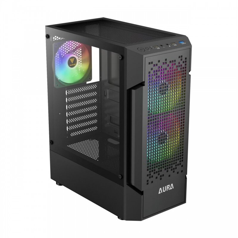 Oferte la Carcasa PC Aura GC7 aRGB Mid Tower fara Sursa Negru