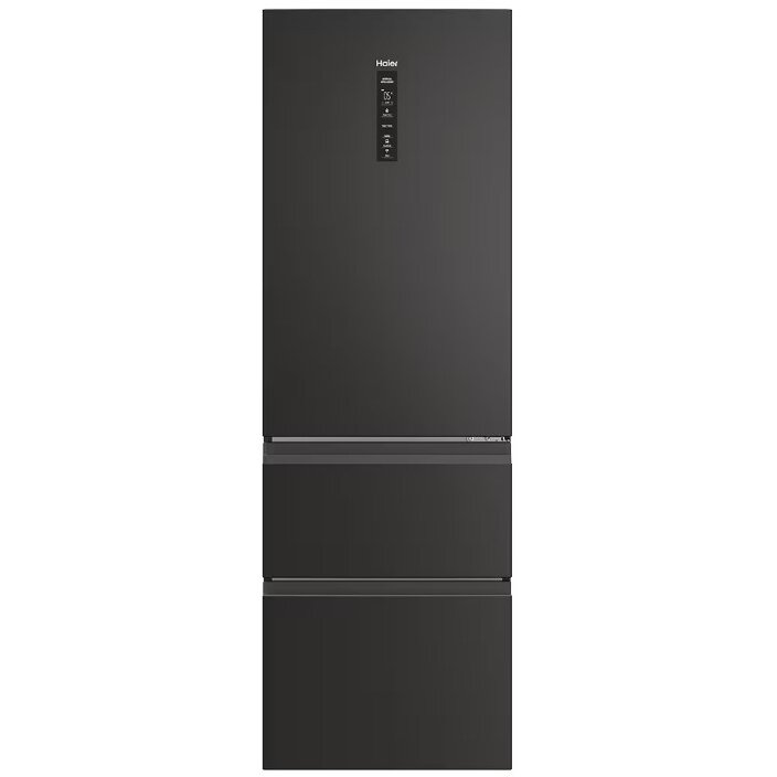 Oferte la Combina Frigorifica HTW5618DNPT 3D 60 Seria 5 Combinate Freestanding 3 Usi No Frost Iluminare LED Clasa D Negru