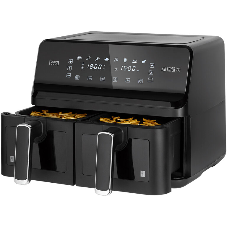 Oferte la Friteuza cu Aer Cald XXL TSA8089 8L Dual Zone 2700W Negru