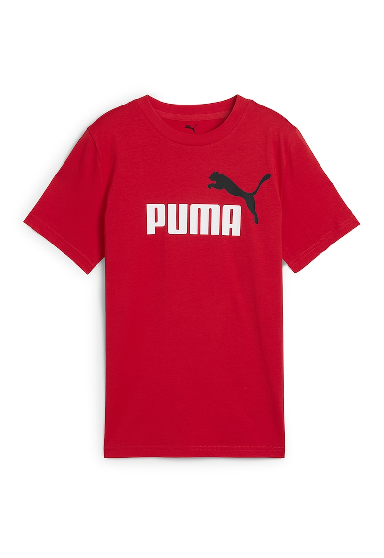 Oferte la Tricou de bumbac cu imprimeu logo - Rosu/Alb
