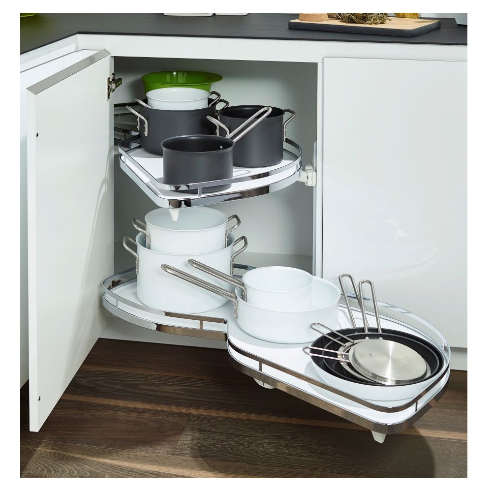 Oferte la Sistem extractibil LeMans amortizat Arena Classic, Kesseboehmer, crom, dreapta, 400 mm