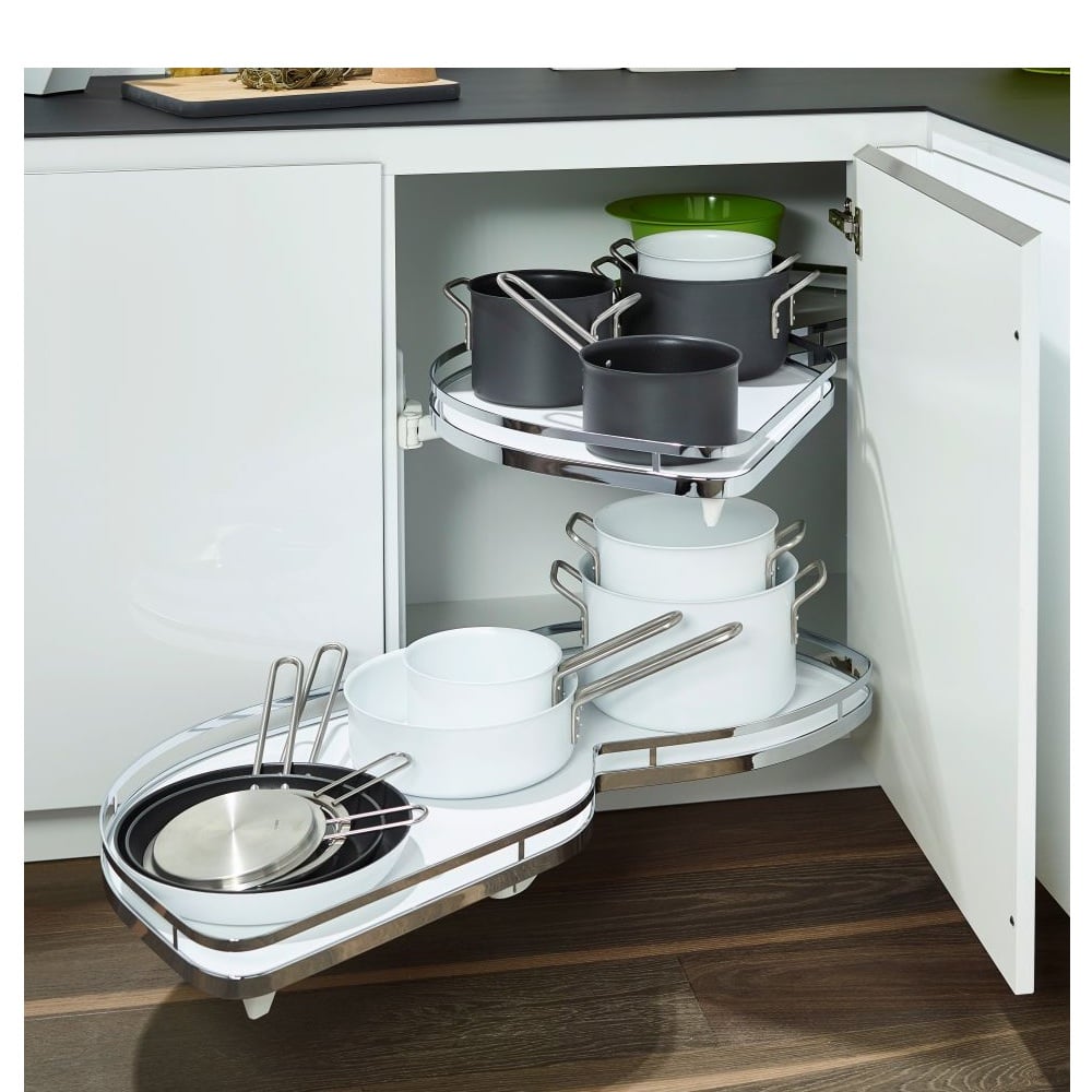 Oferte la Sistem extractibil pentru dulap de colt LeMans Arena Classic, Kesseboehmer, sarma cromata, 500 mm