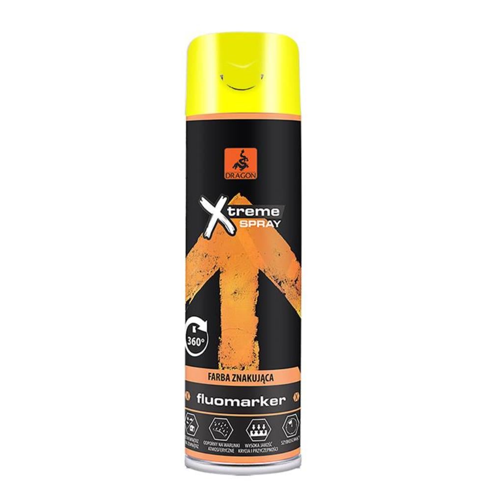 Oferte la Vopsea spray fluorescenta Dragon X-treme, galben, interior/exterior, 400 ml