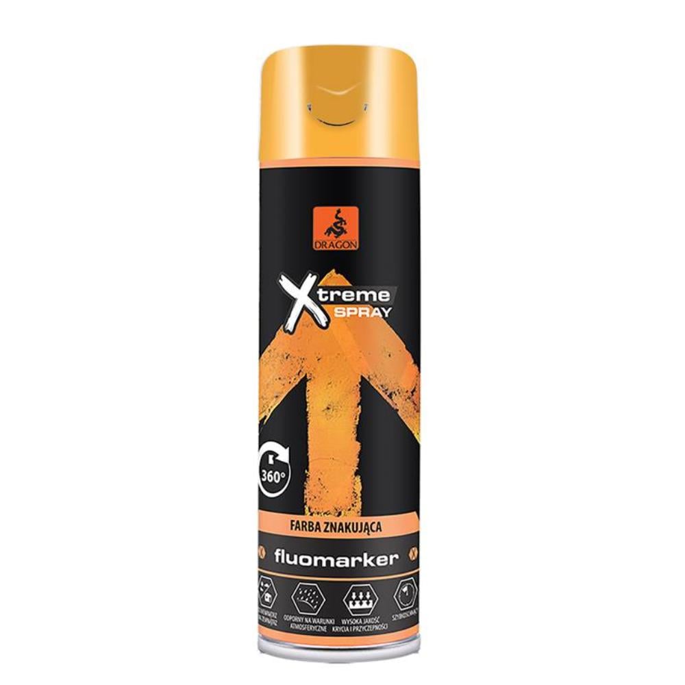 Oferte la Vopsea spray fluorescenta Dragon X-treme, portocaliu, interior/exterior, 400 ml