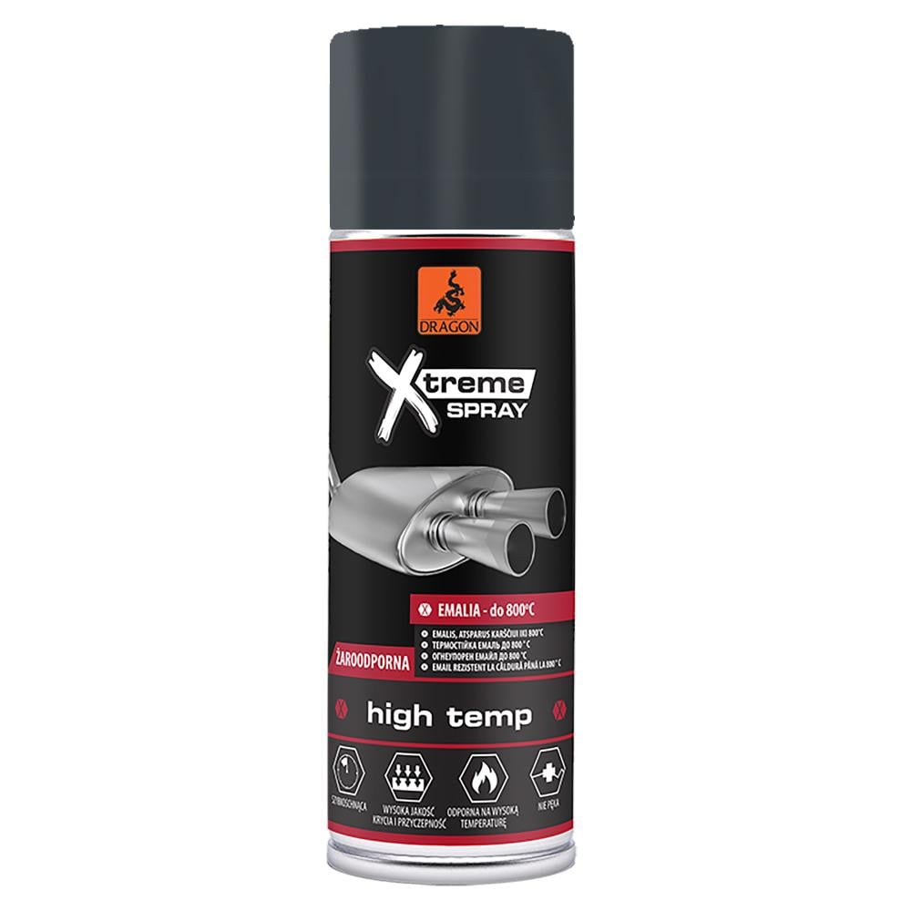 Oferte la Vopsea spray pentru temperaturi inalte Dragon Xtreme, antracit, 400 ml