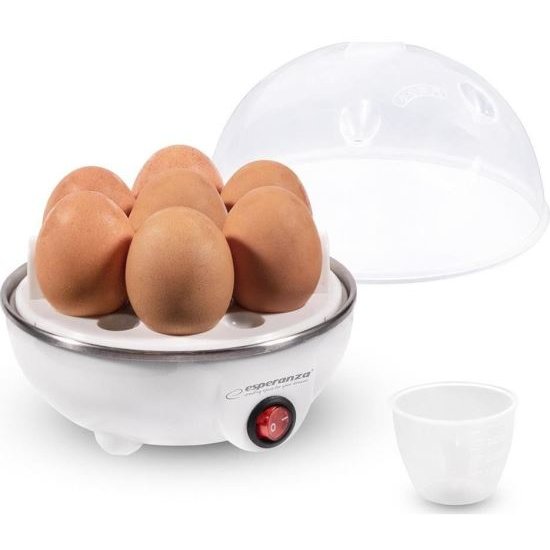 Oferte la Fierbator pentru oua EKE001 350W 3 moduri fierbere 7 oua Oprire automata Alb