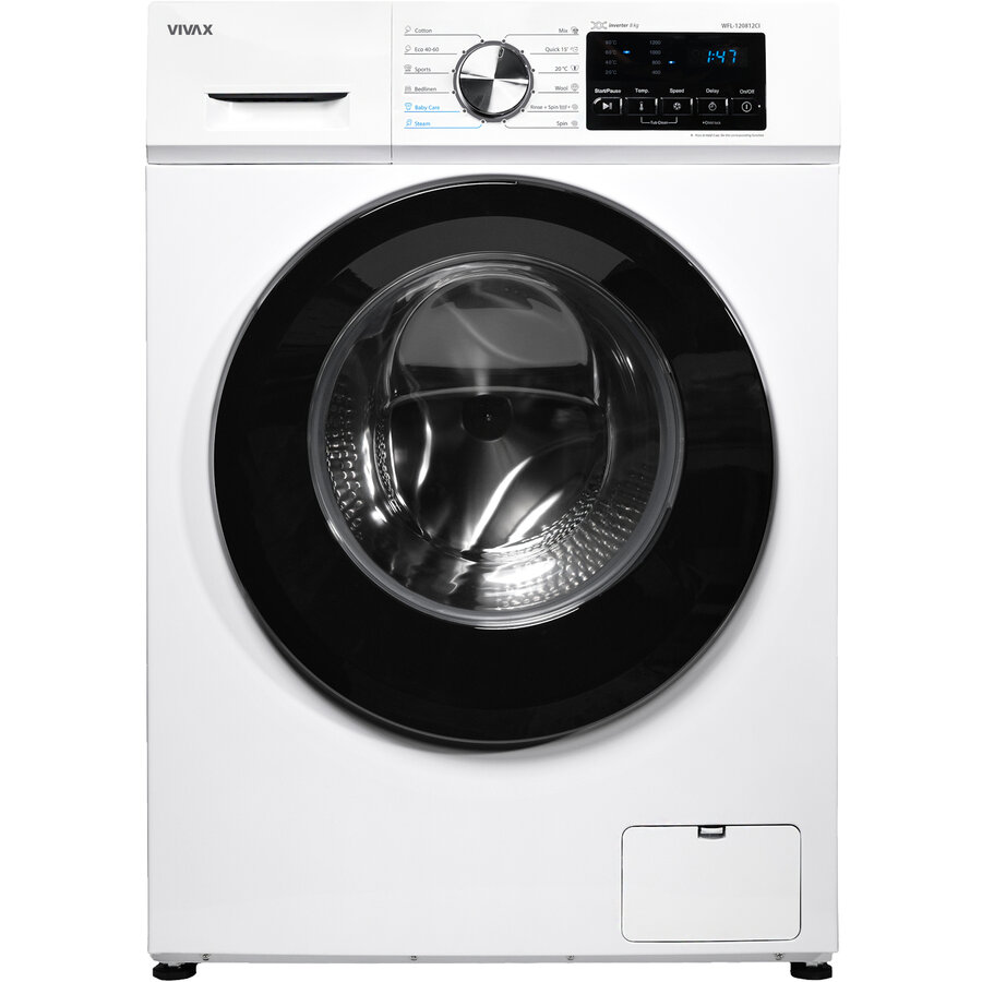 Oferte la Masina de Spalat Rufe Frontala WFL-120712CI 7KG 1200RPM 12 Programe Motor Inverter Clasa A Alb