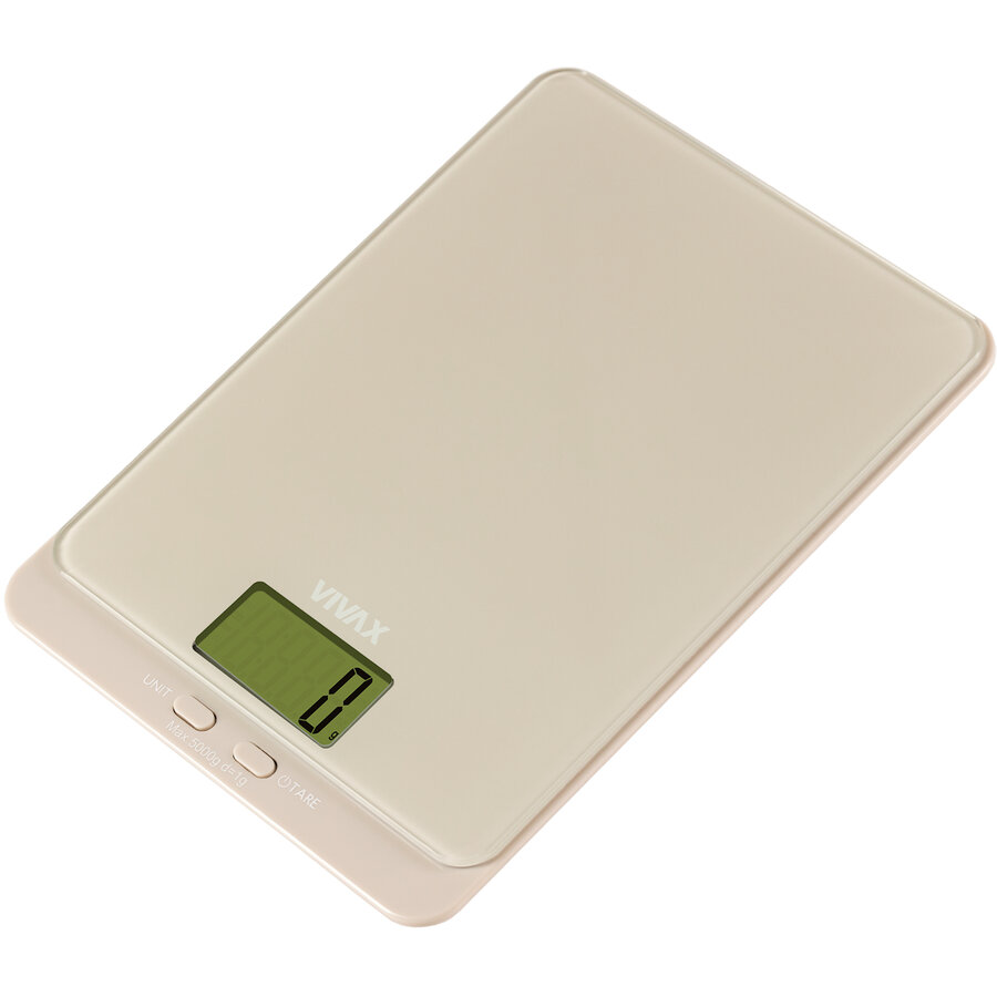 Oferte la Cantar de Bucatarie KS-502S Ecran Digital Maxim 5KG Sticla Securizata Bej