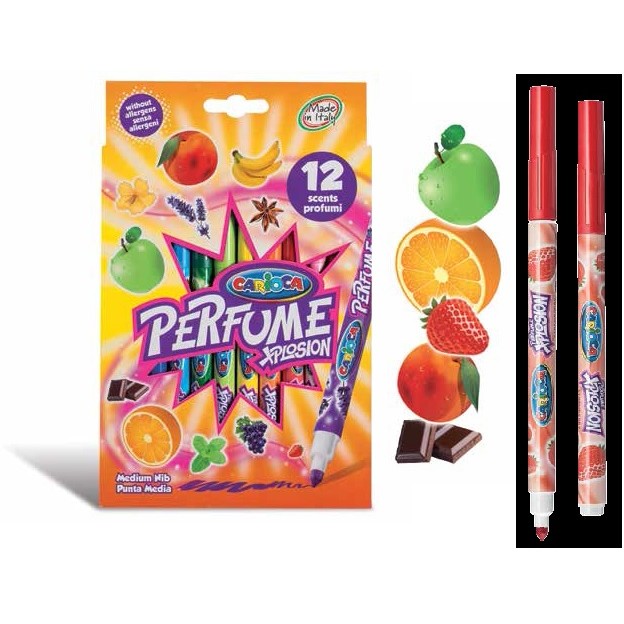 Oferte la Carioca lavabila, parfumata, 12 culori/cutie, CARIOCA Perfume Xplosion
