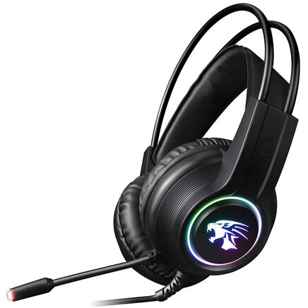 Oferte la Casti Gaming VH8030 Hi-Fi Stereo cu Microfon Iluminare RGB Negru