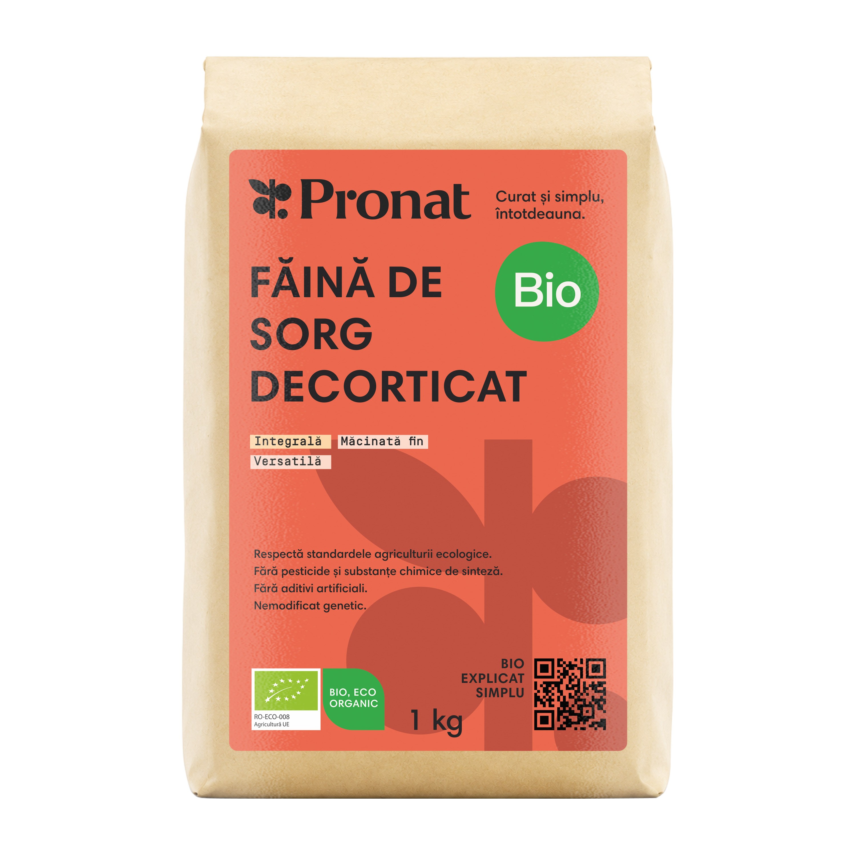 Oferte la Faina bio din sorg decorticat 1kg Pronat
