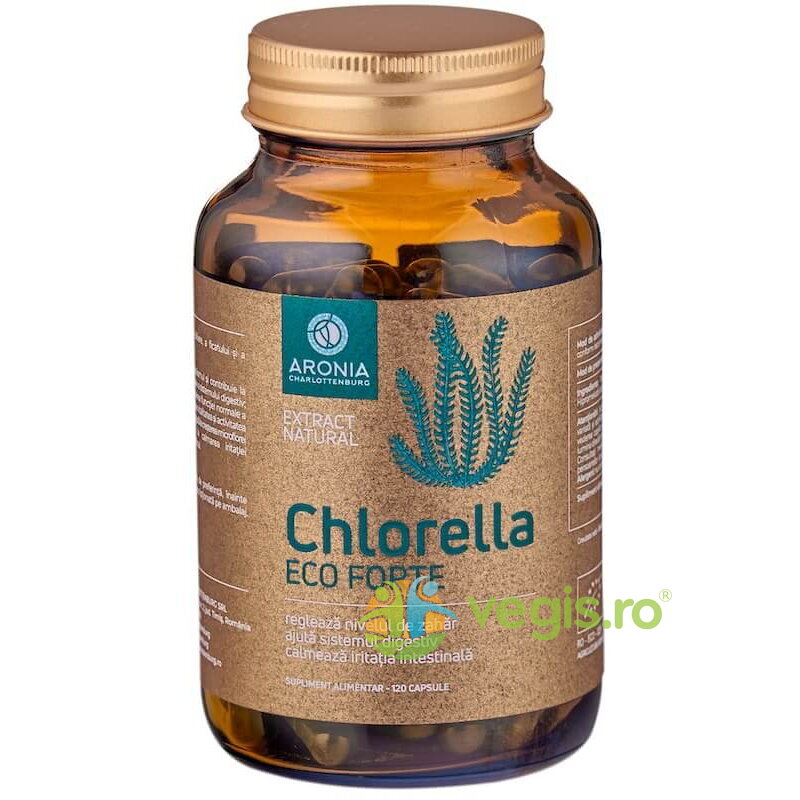 Oferte la Chlorella Forte pentru Detoxifiere, Digestie si Microflora Intestinala Ecologica/Bio 120cps