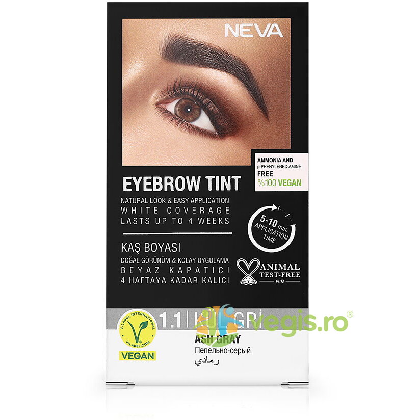 Oferte la Vopsea Permanenta pentru Sprancene Gri Cenusiu fara Amoniac 30ml