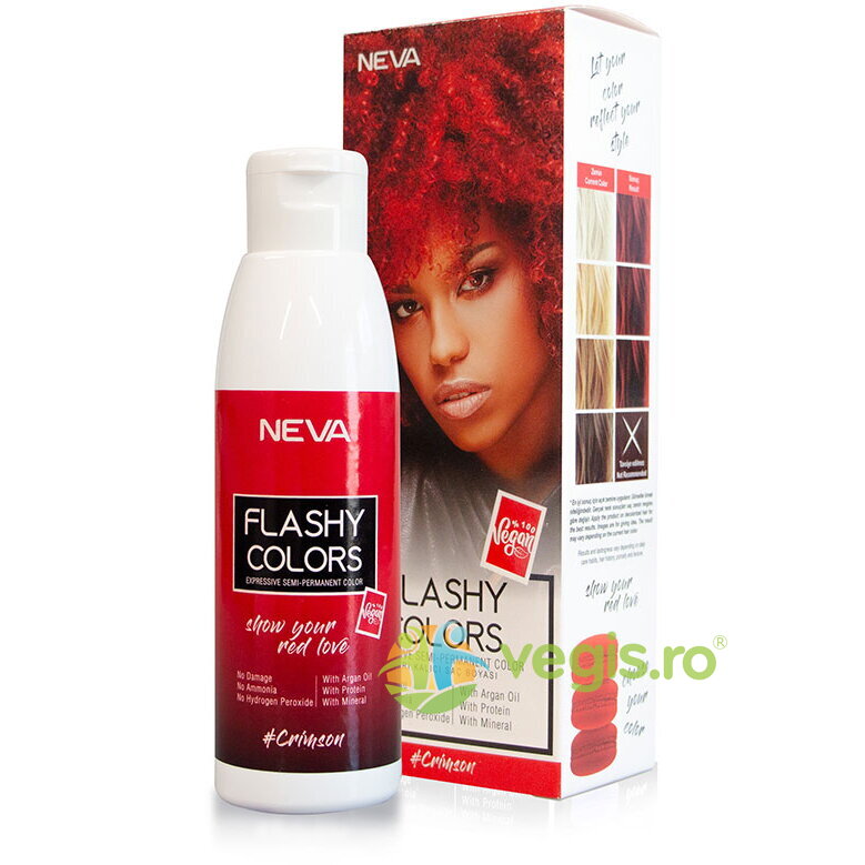 Oferte la Vopsea Semipermanenta fara Amoniac Crimson (Roscat Intens) Flashy Colors 100ml