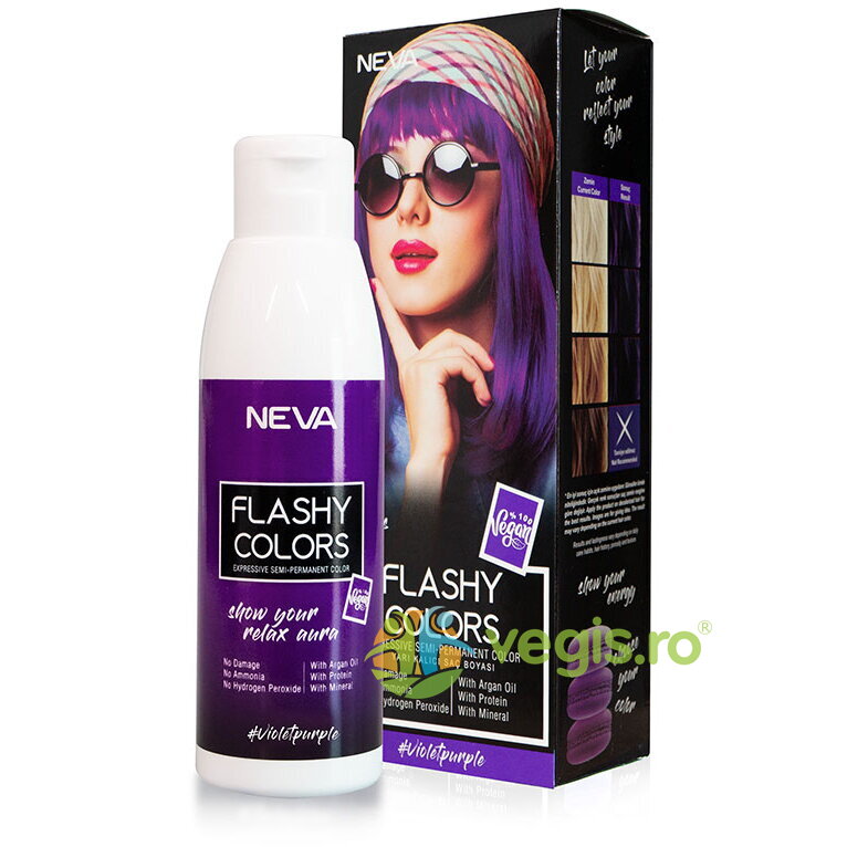 Oferte la Nuantator Semipermanent fara Amoniac Violet Purple Flashy Colors 100ml